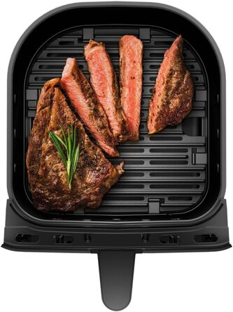WMF Multi Taste Hot Air Fryer, Airfryer, 1550 W, 4.6l for 2-4 people, healthy frying, drying, grilling, hot air fryer with 8 programs, 4.6 Liter Air Fryer, black