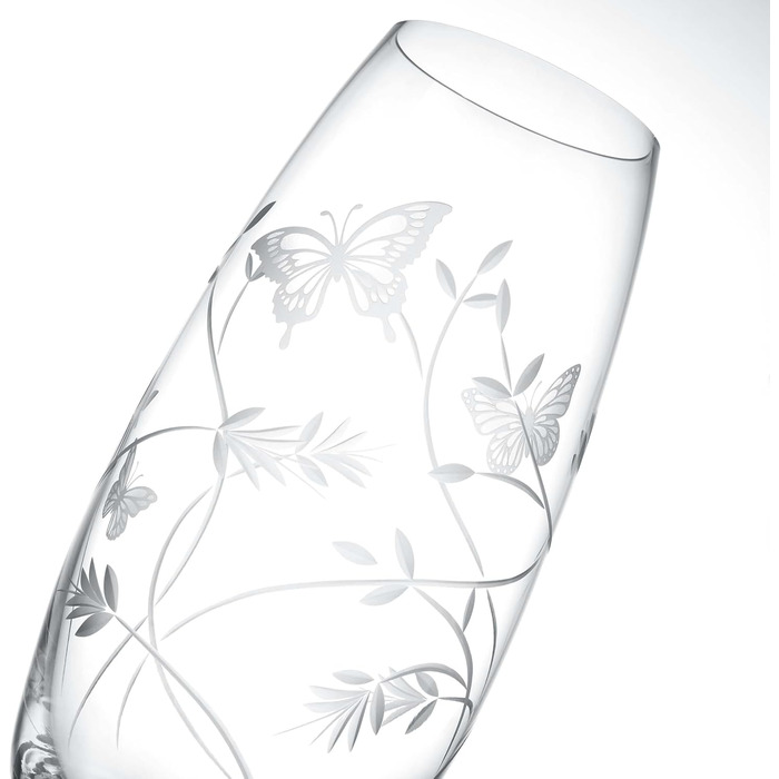 Скляна ваза Butterfly Zylinder - циліндрична ваза висотою 25 см, прозора, для елегантних акцентів