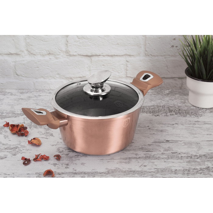 Каструля традиційна Berlinger Haus Rose Gold, 8 л