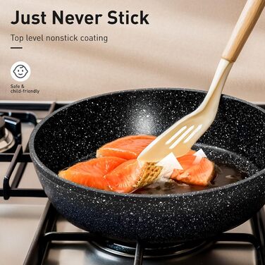 Набір каструль та сковорідок DishDelight 30 предметів з антипригарним покриттям, гранітне покриття, з кришками, зелений (чорний)