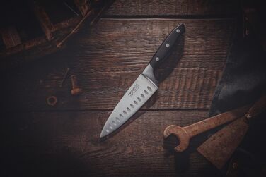 Ніроста Трініті 34 см - професійний кухонний ніж з нержавіючої сталі з гострим лезом та захистом пальців