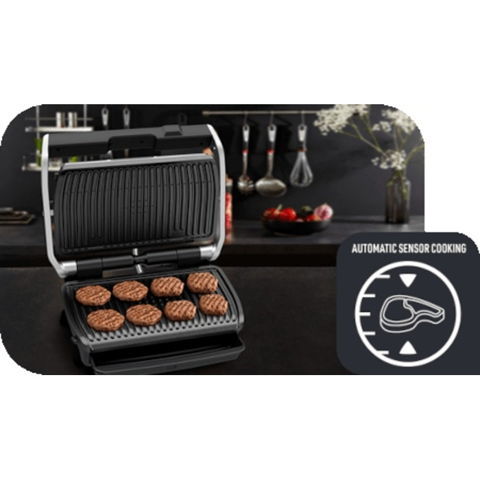 Складаний електричний гриль Tefal Optigrill Elite XL GC760D30, 2200 Вт