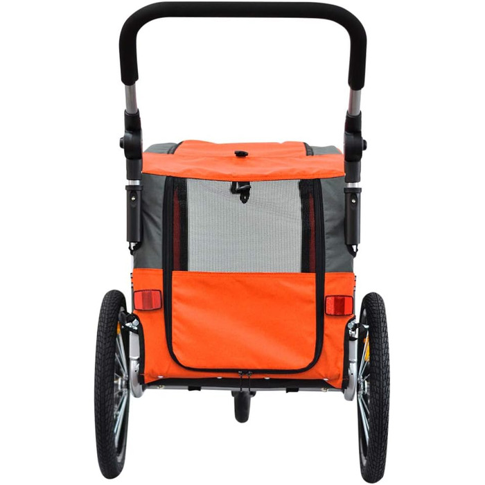 PAPILIOSHOP Причіп для собак та котів – візок для тварин, 3 розміри, стабільний, комфортний, практичний (Помаранчевий)