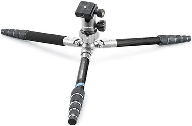Штатив Cullmann MUNDO 522TC Carbon з кульковою головкою (136 см, 5 кг) срібний - для подорожей