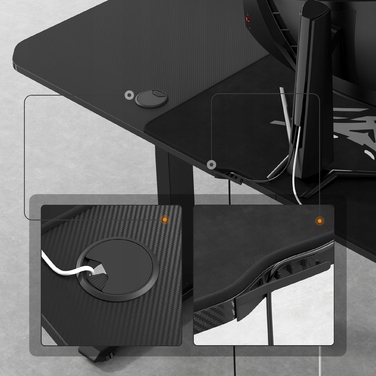 Ігровий стіл Diablo Chairs X-TENSIO 1600, чорний