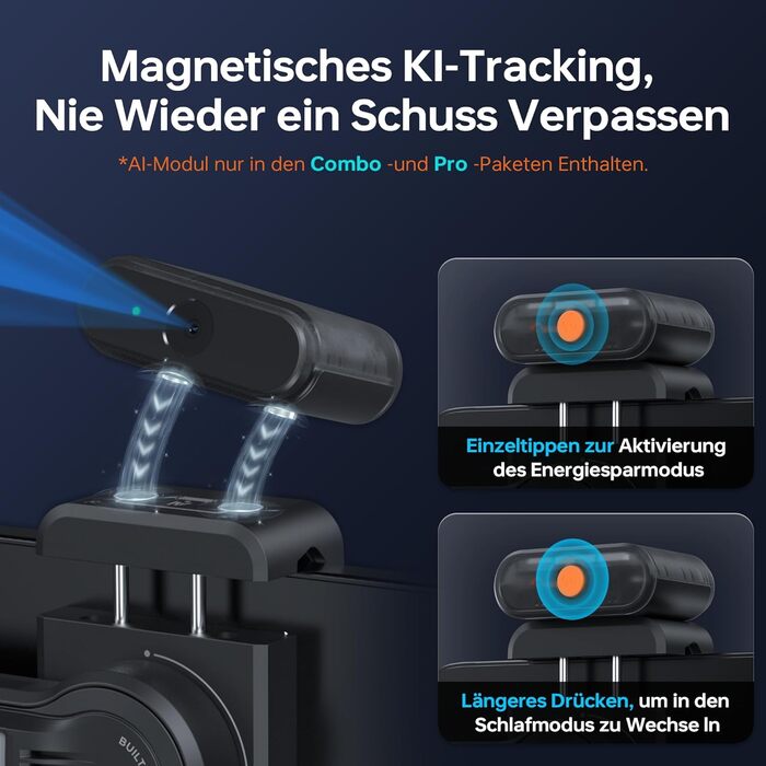 ZHIYUN Smooth 5S AI Pro: Стабілізатор для смартфона з AI, 3-осьовий, зі штативом, трекером, світлом, для зйомки Vlog, YouTube, TikTok