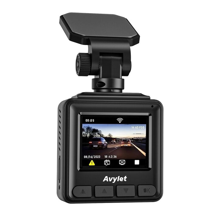 Відеореєстратор Avylet 2K Wi-Fi з GPS, IPS-дисплеєм, нічним баченням та паркуванням 24/7