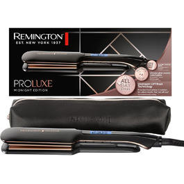 Випрямляч для волосся Remington Proluxe S9150B: широкі керамічні пластини, технологія OPTIheat, цифровий дисплей