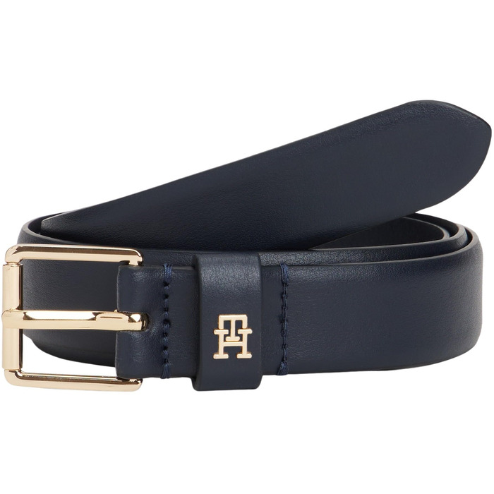 Ремінь жіночий Tommy Hilfiger Th Square 2.5 Go, регульований, синій (Space Blue), 85 см