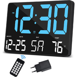 SZELAM Digital Clock, Large Display, 11.5
