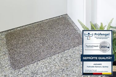 Килимок для порогу Samson Türmatte: миючий, антиковзкий, 40x60 см, бежевий