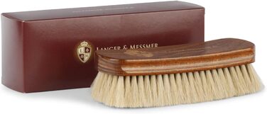 Langer & Messmer shoe brush made of fine horsehair for effectively polishing your shoes - The polishing brush for professional shoe care - Available individually or in a 2-pack