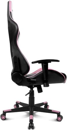 Ігрове крісло DRIFT DR175PINK, екошкіра, 2D-підлокітники, клас 4, рожево-чорне