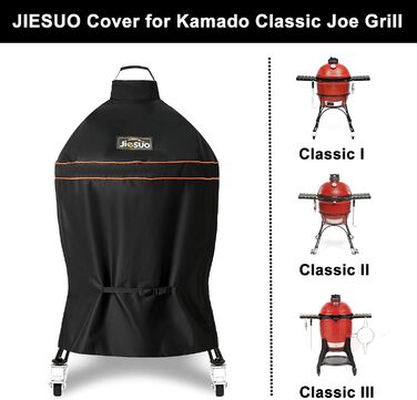 Чохол Jiesuo для Kamado Joe Classic, водонепроникний, важкий, аксесуари для вугільного гриля