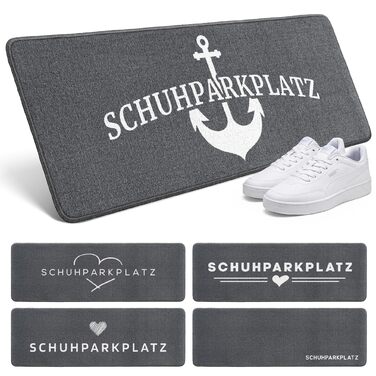 Килимок для дому 40x60 см, стійкий до прання - ідеальний розмір для вхідних дверей. Килимок для прихоплювання бруду, килимок з написом 