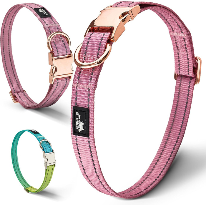 Водонепроникний нашийник для собак Leuchthal — регульований, 40-65 см, світловідбиваючий замок, флуоресцентна нитка