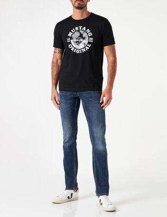 Джинси чоловічі MUSTANG Oregon Tapered Fit, блакитні, сірі, чорні, стрейч, розміри 30-40