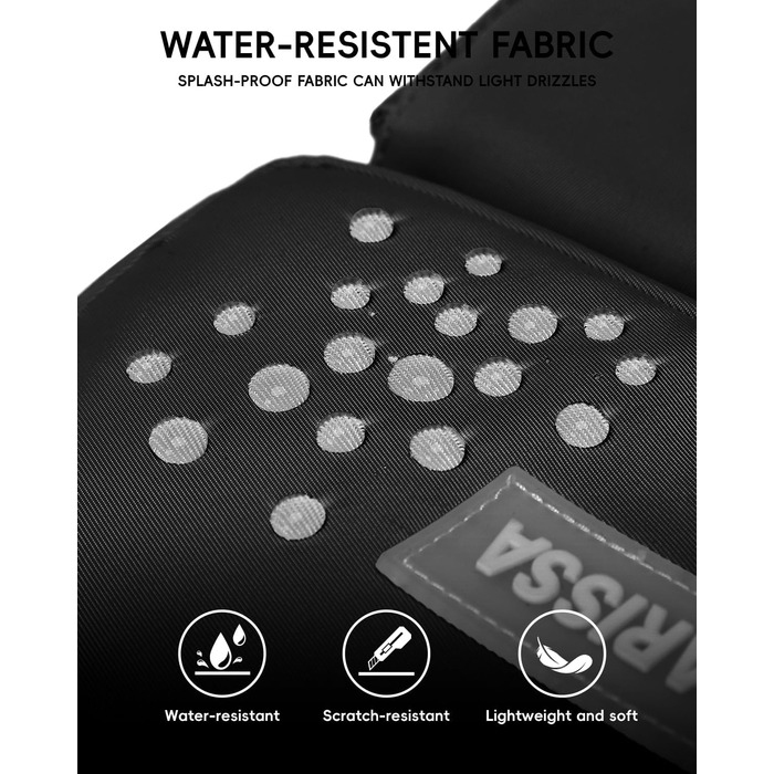 Шкільний рюкзак Tanou для підлітків, чорний, з пеналом та сумкою через плече, відділення для ноутбука 15,6 дюймів