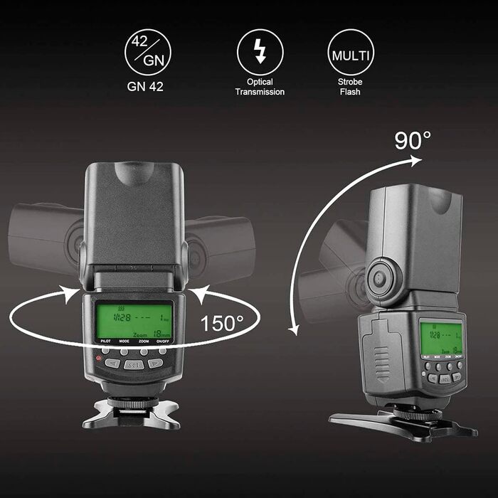 Meike MK430 E-TTL спалах для Canon EOS DSLR: 70D, 77D, 80D, T7i, T6i, T6s, T6, T5i, T5, T4i, T3i, SL2 та інші