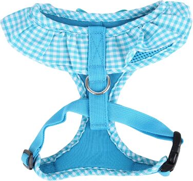 Іграшка для собак Пуппія Вівьєн - м'яка, анти-гризуча, для маленьких собак та цуценят, в коротку смужку, небесно-блакитна, XS