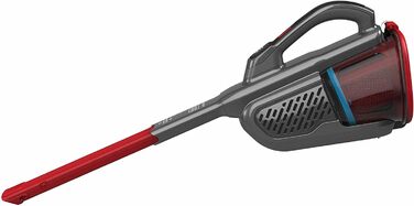Ручний акумуляторний пилосос BLACK+DECKER BHHV315J Lithium Dustbuster Titanium/Red 12V, 500 мл, циклонна технологія, безмішковий, з насадкою для щілин