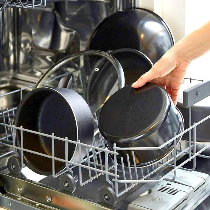 Набір антипригарних сковорідок Avilia (4 шт.) 16-28 см, AM Salus Hard System, ізольовані ручки, Made in Italy