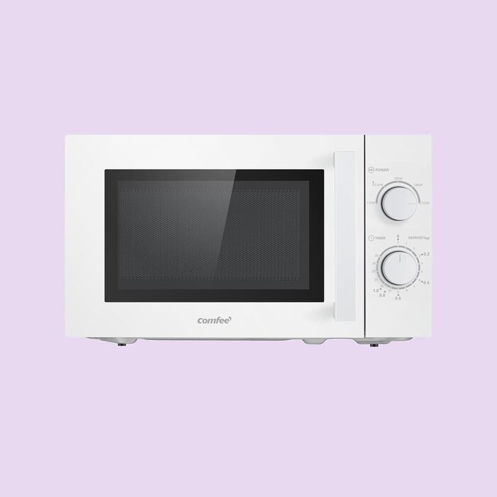 Мікрохвильова піч Comfee CMSN 20L біла, механічна, 700W, з дефростером та обертовим столом