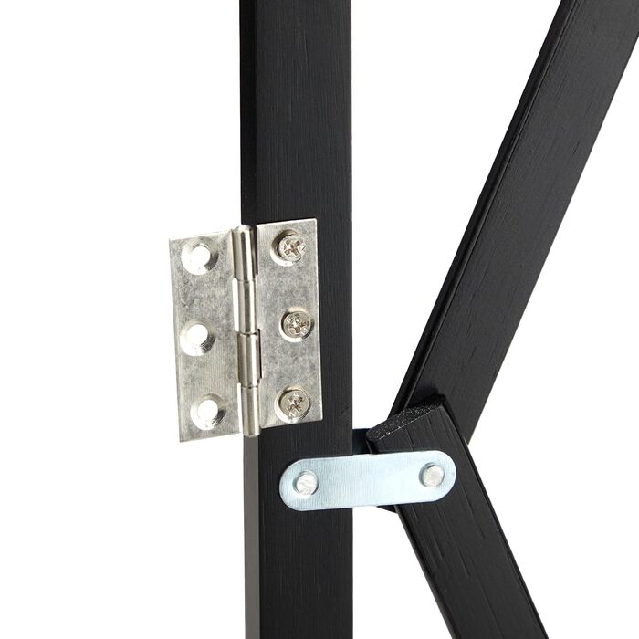 Захисне ворота для собак Relaxdays, розтяжне до 96 см, бамбук, чорний, для захисту сходів та дверей