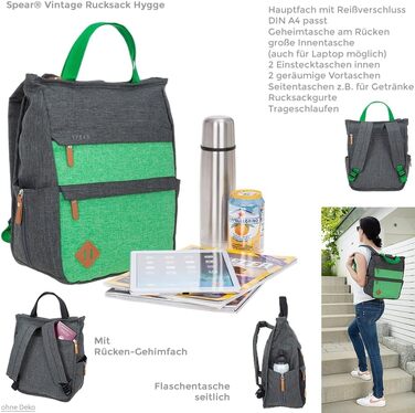 Spear Rucksack Women's/Men's Hygge City Backpack Women's Backpack Leisure Backpack Office Sport Leisure backpack A4 12788