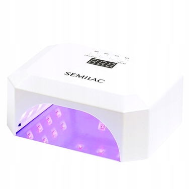 UV LED лампа для нігтів Semilac Diamond Collection 24W/48W, 36 діодів, біла