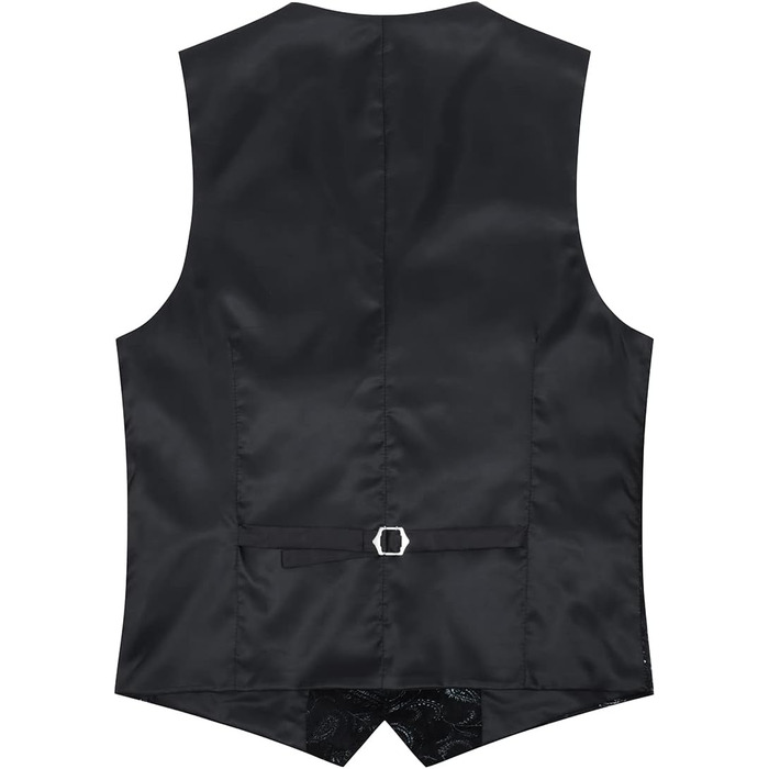 Жилет чоловічий Allthemen, жакардовий, для весілля та свят (XS, чорний)