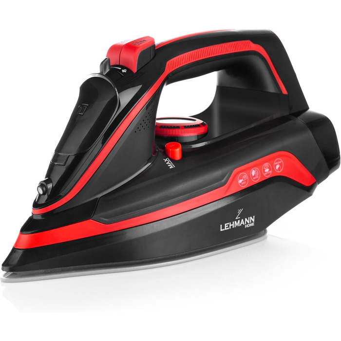 Пароочищувач Lehmann LGOIR-2632 бездротовий з базою | Регулювання температури та подачі пари | Вертикальне прасування, захист від протікання, антиналіт, самоочищення | з резервуаром для води