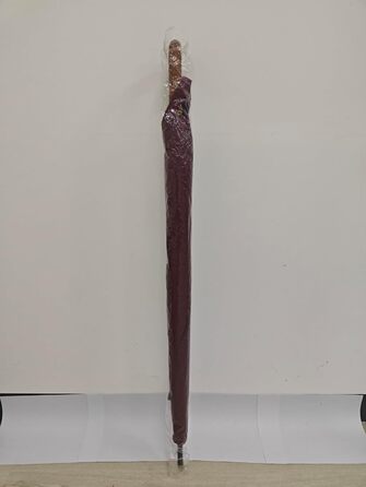 KEYHOT Windproof Umbrella - Large Stick Umbrella with Wooden Handle for Men & Women - 12 Ribs, XL - Burgundy, 118cm