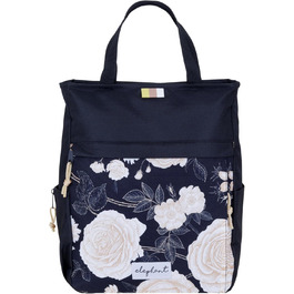 Spear Rucksack - Unisex, Hygge City Backpack, Women's Backpack, Leisure Backpack, Office Backpack, Sport & Leisure Backpack, A4 size, 12788 (12790 Black Flower (2))
