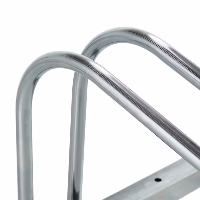 Relaxdays Silver Bicycle Stand for 6 Bikes