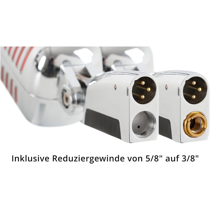 Pronomic DM-66R: Мікрофонний комплект для вокалу та запису - Вінтажний дизайн, XLR, зі штативом та кабелем