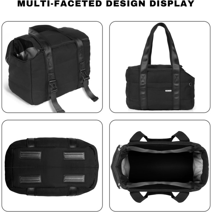 Сумка-переноска для собак, сумка для подорожей з собакою, регульований поводок, м'яка переноска для маленьких собак та домашніх тварин, сумка для покупок на вулиці