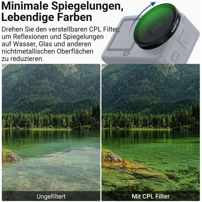 Набір фільтрів NEEWER CPL + ND для DJI Osmo Action 6 (FL-B2) - 6 шт.