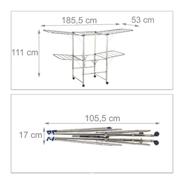 Relaxdays Clothes Drying Rack XXL