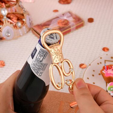 DADEA Bottle Opener for 60th Birthday, Party Favors for 60th Anniversary, Crown Beer Bottle Opener for Birthday Party, Gift, Souvenir, Accessories, 36 Pieces