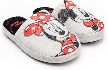 Домашні тапочки Disney Minnie Mouse для жінок, сірі, розмір 38/39 EU