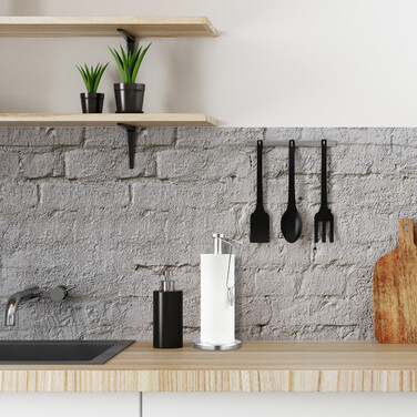 Relaxdays Stainless Steel Standing Kitchen Towel Holder