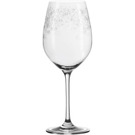 Leonardo Chateau Red Wine Glasses, Set of 6, Dishwasher-Safe Wine Glasses, Red Wine Goblet with Drawn Stem, Engraved Wine Glass, 510 ml, 035300