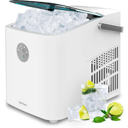 Машина для приготування льоду Cecotec Chillin' Ice 1200 Go, 12 кг/день, 120 Вт, 2 розміри кубиків, швидке заморожування 6-8 хв