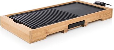 Електричний гриль Tristar BP-2750 Bamboo: 2000 Вт, антипригарне покриття, 49x27 см
