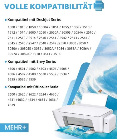 Картриджі 301XL сумісні з HP 301 (чорний та кольоровий), Multipack для Envy 4500 4504 5530 5534, DeskJet 2540 2544 2549, OfficeJet 2620 2622 4630 4632