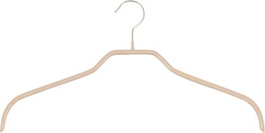 MAWA Clothes Hangers, Set of 10 space-saving and non-slip hangers, ideal for shirts and blouses, with 360° rotatable hook, non-slip coating, 41 cm, lattice