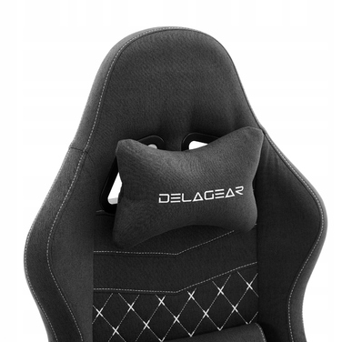 Ігрове крісло DELAGEAR G 300, чорне, тканинне