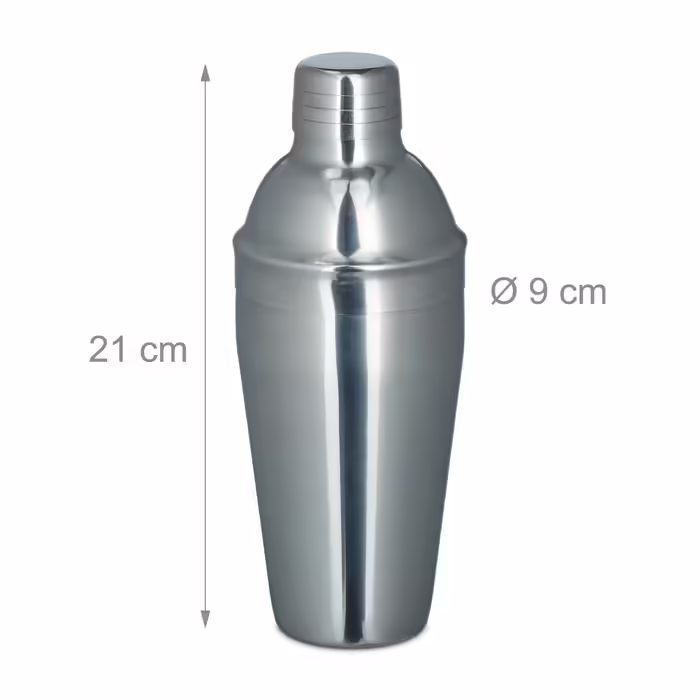 Relaxdays Stainless Steel 5-Piece Cocktail Set