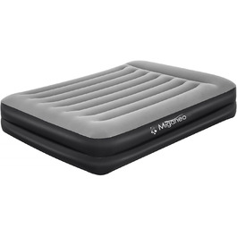 Надувне ліжко Miganeo Premium XL з електропомпою та антимікробним покриттям (203x152x46 см) | Макс. 300 кг